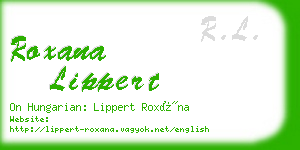 roxana lippert business card